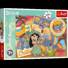 Trefl : lilo és stitch, hula hula tánc puzzle - 200 darabos puzzle, kirakós
