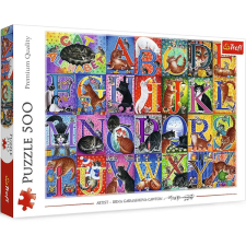 Trefl Macskás ábécé 500db-os puzzle - Trefl puzzle, kirakós