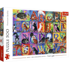 Trefl Macskás ábécé 500db-os puzzle - Trefl (37527 TR) puzzle, kirakós