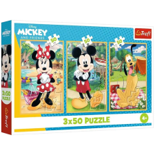 Trefl Mickey egér Nyaralás a barátokkal 3x50db-os puzzle - Trefl puzzle, kirakós