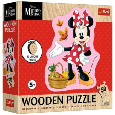Trefl Minnie egér kontúros 50db-os fa puzzle - Trefl puzzle, kirakós