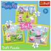 Trefl Peppa Pig 3 in 1 Happy Day Kirakós játék 20 dB Rajzfilmek (34849)