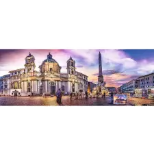 Trefl Piazza Navona Róma - 500 darabos panoráma puzzle puzzle, kirakós