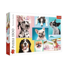 Trefl Prémium 1500 db-os kutyás puzzle - Édes kutyusok puzzle, kirakós