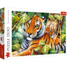 Trefl Puzzle 1500 bengáli tigris az esőerdőben puzzle, kirakós