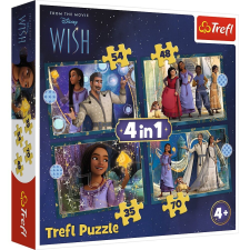  TREFL PUZZLE 4IN1 KÍVÁNSÁG ÁLMOK VÁLNAK VALÓRA puzzle, kirakós