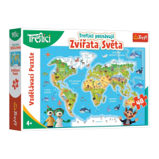 Trefl Puzzle Treflíci ismerik meg a világállatait, 48 darab puzzle, kirakós