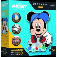 Trefl Puzzle Wood Craft: Disney, Mickey egér és barátai – 50 darabos puzzle fából puzzle, kirakós