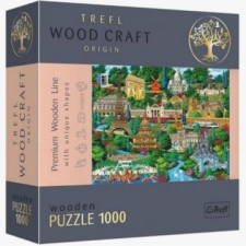 Trefl puzzle wood craft: híres francia helyek - 1000 darabos puzzle fából puzzle, kirakós