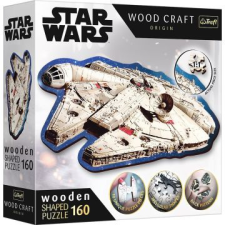 Trefl puzzle wood craft: star wars, millenium falcon - 160 darabos puzzle fából puzzle, kirakós