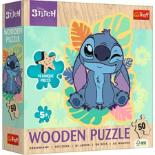 Trefl : Stitch puzzle fából - 50 darabos puzzle, kirakós