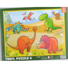 Trefl Trefl - 6 db-os keretes puzzle - Dinoszauruszok (31075) puzzle, kirakós