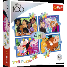 Trefl Trefl Disney 100 év: Disney Vidám Világa 4 az 1-ben puzzle puzzle, kirakós