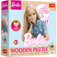 Trefl Trefl fából készült Barbie körvonalas puzzle 50 darabos puzzle, kirakós