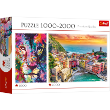 Trefl Trefl puzzle oroszlán és Olaszország tájképek puzzle, kirakós
