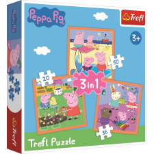 Trefl Trefl puzzle Peppa malac: csodálatos ötletek 3 az 1-ben puzzle, kirakós