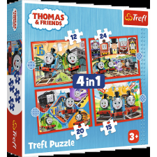 Trefl Trefl puzzle Thomas a gőzmozdony 4 az 1-ben puzzle, kirakós