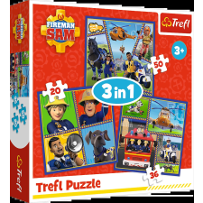 Trefl Trefl puzzle tűzoltó sam: sam napja 3 az 1-ben puzzle, kirakós
