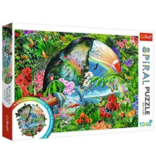 Trefl : Trópusi állatok spirál puzzle 1040 darabos (40014) (40014) puzzle, kirakós
