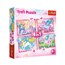 Trefl Unikornisok és varázslat 4 az 1-ben puzzle - Trefl puzzle, kirakós