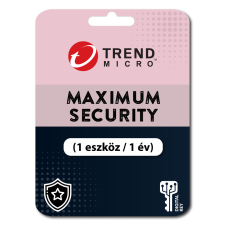 Trend Micro Maximum Security (1 eszköz / 1 év) (Elektronikus licenc) karbantartó program