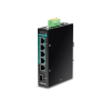 Trendnet TI-PG541 10/100/1000 Mbps 5 portos PoE+ DIN-Rail Switch (TI-PG541)