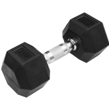 Trendy Sport 204600580 Hatszögletű gumírozott kézisúlyzó 5 kg fekete kézisúlyzó