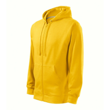  Trendy Zipper felső férfi sárga XL férfi pulóver, kardigán