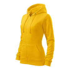 Trendy Zipper felső női sárga S női pulóver, kardigán