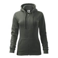Trendy Zipper felső női sötét palakő M női pulóver, kardigán