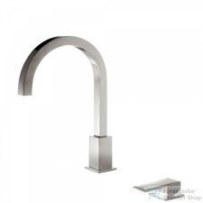 Tres CUADRO EXCLUSIVE magasított 2 üléses mosdócsaptelep, leeresztő nélkül, steel 00610503AC csaptelep