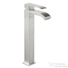 Tres CUADRO EXCLUSIVE magasított mosdó csaptelep, leeresztő nélkül, steel 00681001AC csaptelep