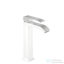Tres CUADRO EXCLUSIVE mosdó csaptelep, leeresztő nélkül, fehér/króm 00661001BL csaptelep
