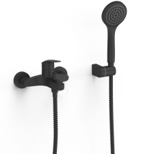 Tres Kád csaptelep Tres Base Plus zuhanyszettel együtt 150 mm fekete matt 21617010NM csaptelep