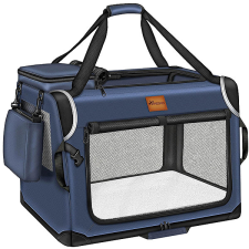Tresko Přepravka pro psy a kočky 102 × 69 × 69 cm, modrá szállítóbox, fekhely kutyáknak