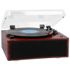 Trevi TT 1030 BT Retro stílusú prémium lemezjátszó, elegáns fa házban, hangszórókkal, Bluetooth ki és bemenettel