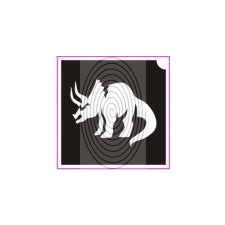 Triceratops - dinó (csss0244) csillámtetoválás