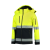 TRICORP Bi-color EN ISO 20471 Softshell softshell kabát unisex fluoreszkáló sárga 2XL