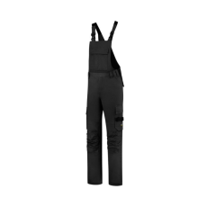 TRICORP Bib &amp; Brace Twill Cordura kantáros munkanadrág unisex fekete 56