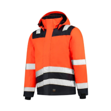 TRICORP Munkakabát unisex Midi Parka High Vis Bicolor T51 fluoreszkáló narancssárga L méret