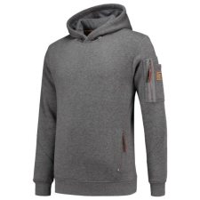 TRICORP Premium Hooded Sweater felső férfi stone melange 3XL férfi pulóver, kardigán