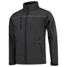 TRICORP Softshell kabát unisex Luxury Softshell T53 sötétszürke S méret