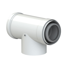 Tricox PAET50C koncentrikus ellenőrző T idom PPs/alu 60/100mm hűtés, fűtés szerelvény