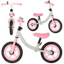 Trike Fix Balance cross-country futóbicikli fehér és rózsaszín lábbal hajtható járgány
