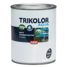 Trikolor Aqua Matt zománc fekete 1 l zománcfesték