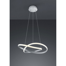 Trio Course függeszték szatin króm, fekete LED 2700lm 3000K világítás