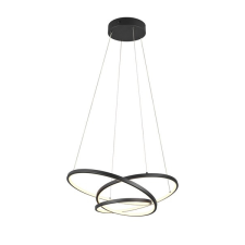 Trio Darvin fekete LED függesztett lámpa (TRI-349110132) LED 1 izzós IP20 világítás