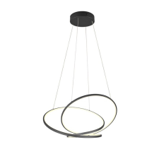 Trio Darvin fekete LED függesztett lámpa (TRI-349119132) LED 1 izzós IP20 világítás