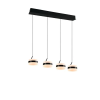 Trio Dios fekete LED függesztett lámpa (TRI-331410432) LED 4 izzós IP20