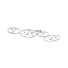 Trio Groovy fehér LED mennyezeti lámpa (TRI-642110431) LED 1 izzós IP20 világítás